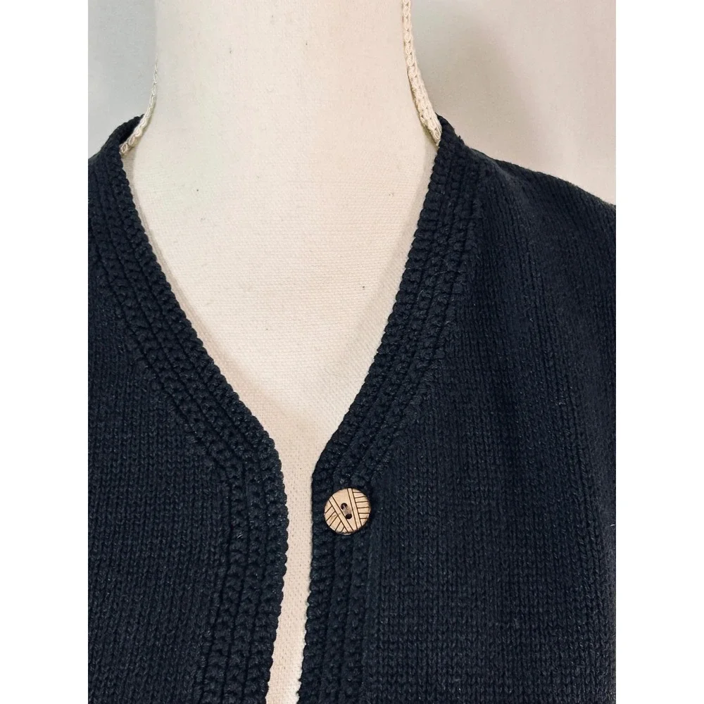 Sharon Young Sportswear Safari Animal Knit Vest‎ Black Peacock Zebra Giraffe Vtg